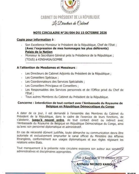 image-14 RDC-Belgique: le ministère des affaires étrangères comme seul point focal entre les deux Etats
